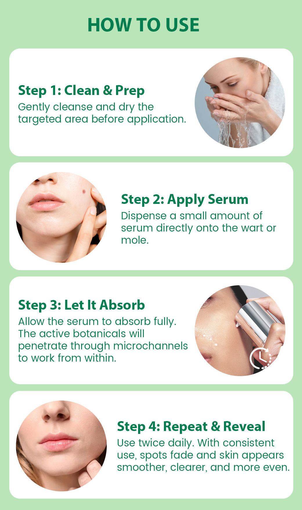 Korean DermaClear Reedle Shot 100 Wart & Mole Eraser Serum