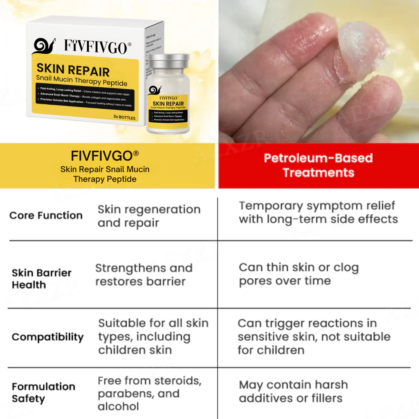 Skin Repair Snail Mucin Therapy Peptide