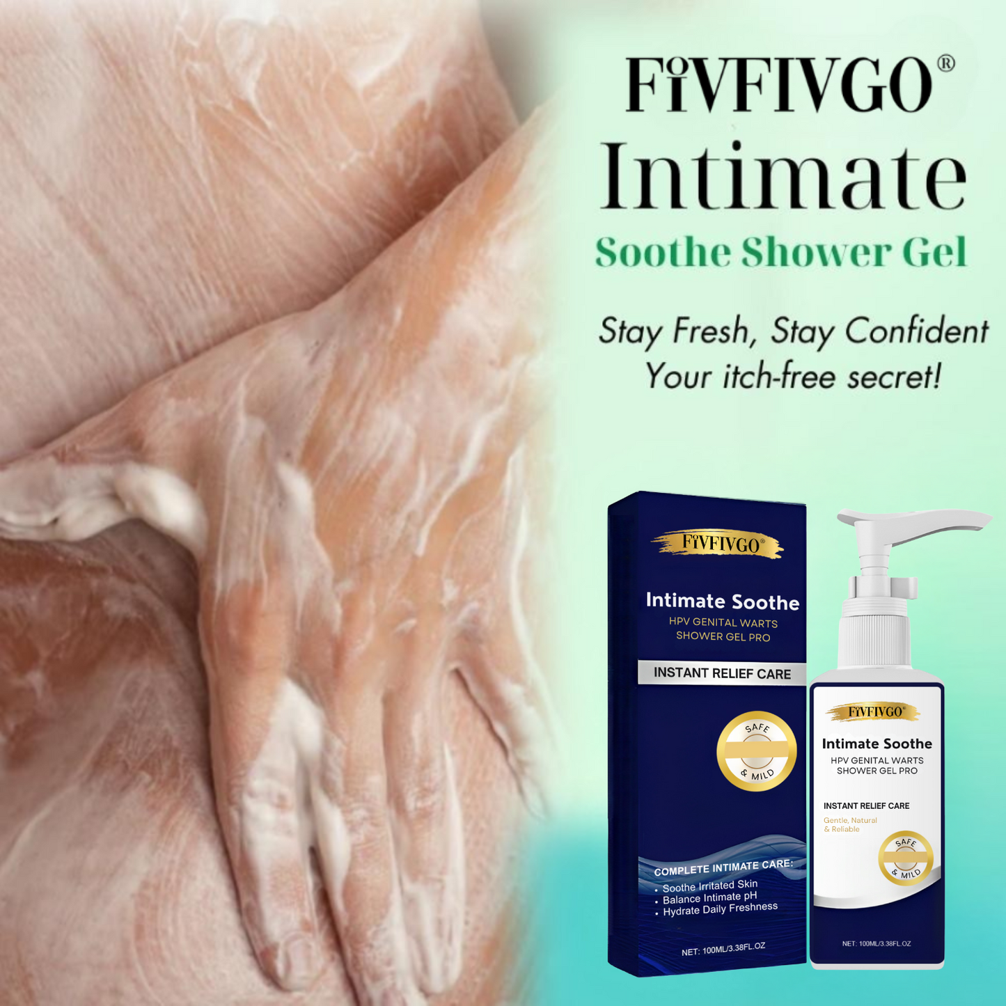 Intimate Soothe HPV Genital Warts Shower Gel PRO